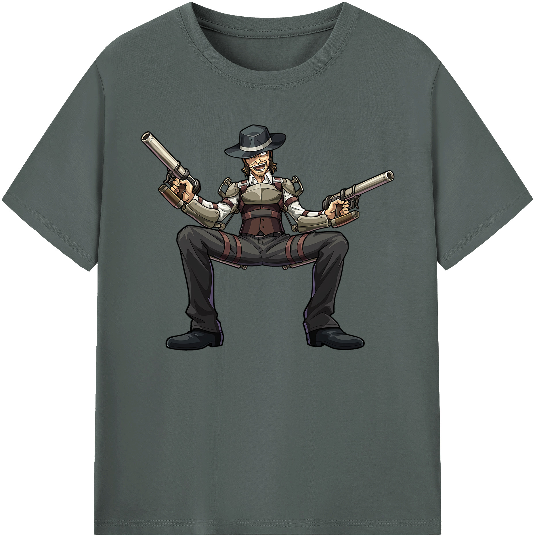 （画像用） 進撃の巨人 ケニー·アッカーマン Attack on Titan Kenny Ackerman 綿100％ メンズ半袖Tシャツ｜肌触りやわらか＆通気性